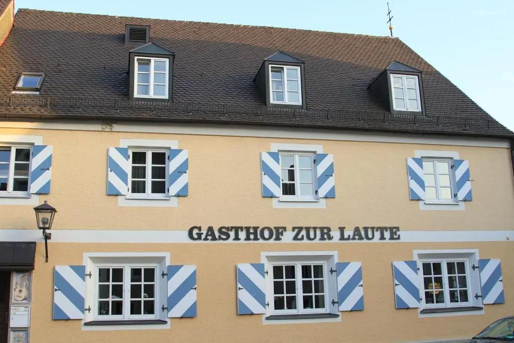 Hotel Und Gasthof Zur Laute Mindelheim Exteriör bild
